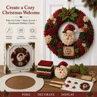 PokeBloom – 🔥🔥🎄 3D Fabric Poke Wreath DIY Kit