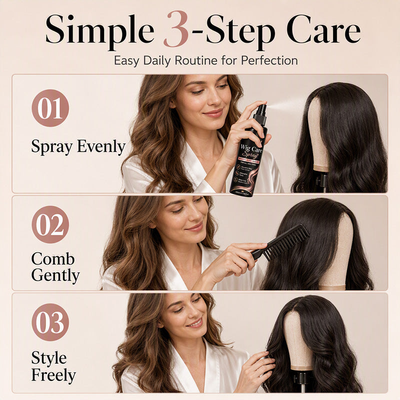 SilkGlide – Multi-Purpose Wig Care Spray for Detangling & Shine