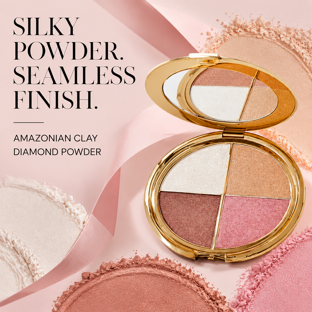GlowQuad – 4-in-1 Glow Palette for Highlight, Bronze, Blush & Eyes