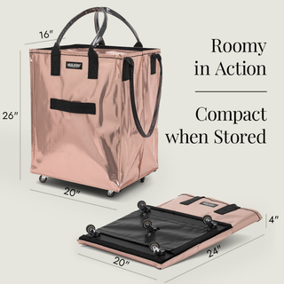 SchleppMate – Rolling Tote Bag with Zip-Top Closure