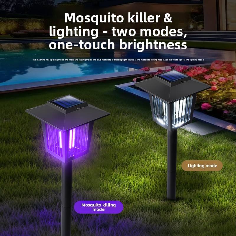 ZapGlow – Solar Mosquito Killer & Garden Light with Purple/White Dual Modes