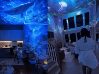 NebulaDome – 360° Smart Holographic Galaxy & Ocean Night Light Projector