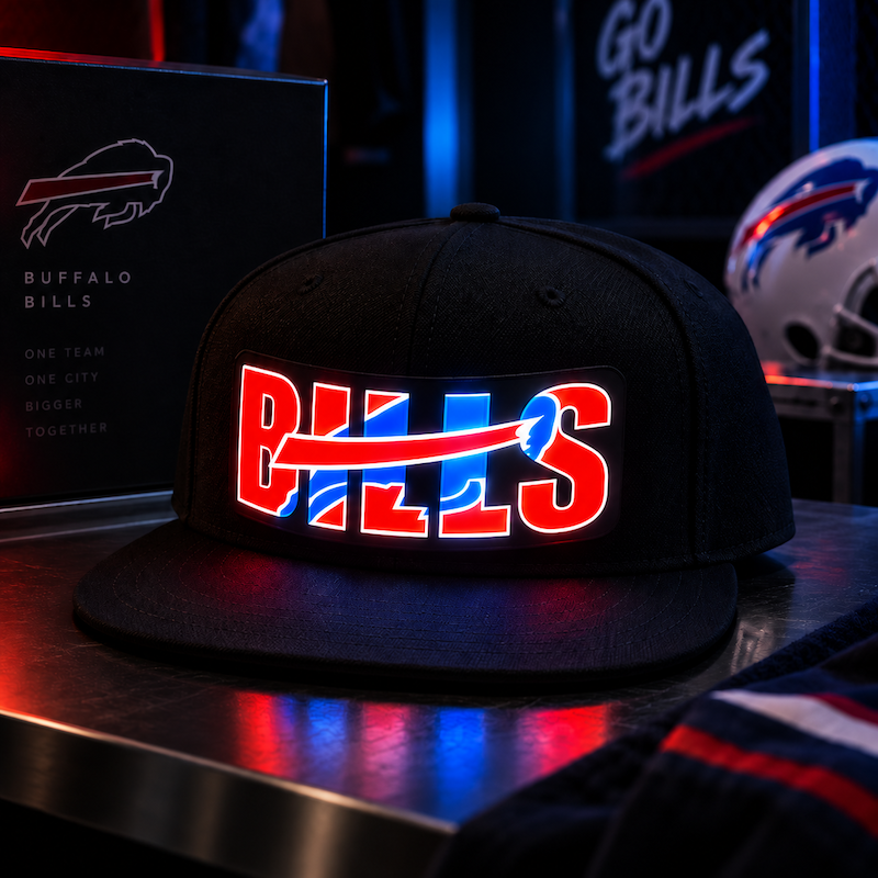 GameGlow – Football Fan LED Light-Up Snapback Cap