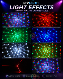 BeamSpin Mini – 80W LED Moving-Head Stage Light for DJ Parties and Events