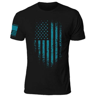 FreedomFade – Distressed American Flag T-Shirt