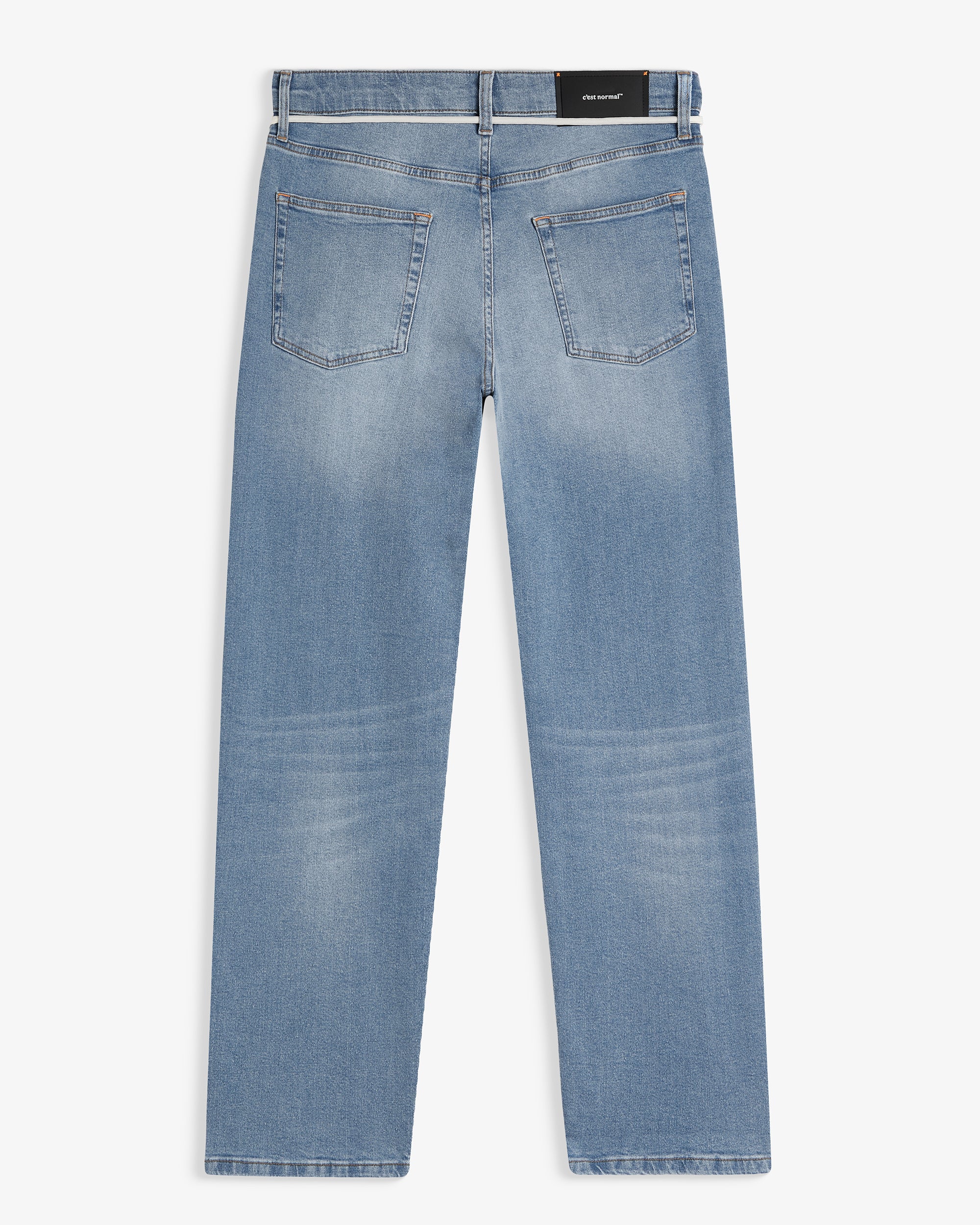 EasyStride – Relaxed Straight-Fit Stretch Jeans in Light Midwash