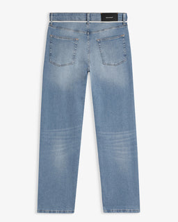 EasyStride – Relaxed Straight-Fit Stretch Jeans in Light Midwash