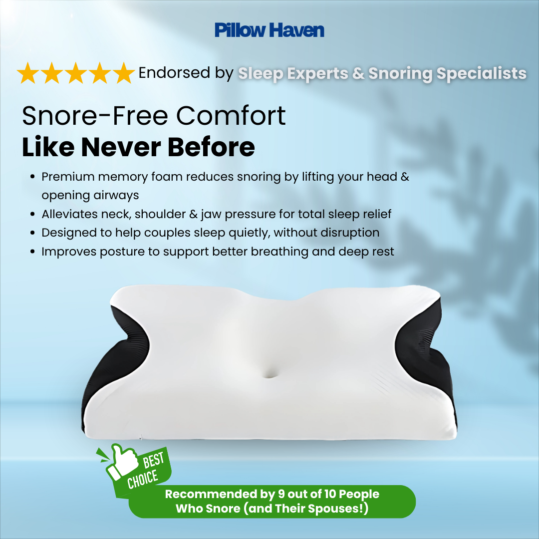HushAlign – The Anti-Snore Pillow That Silences Snoring by Fixing Your Sleep Posture