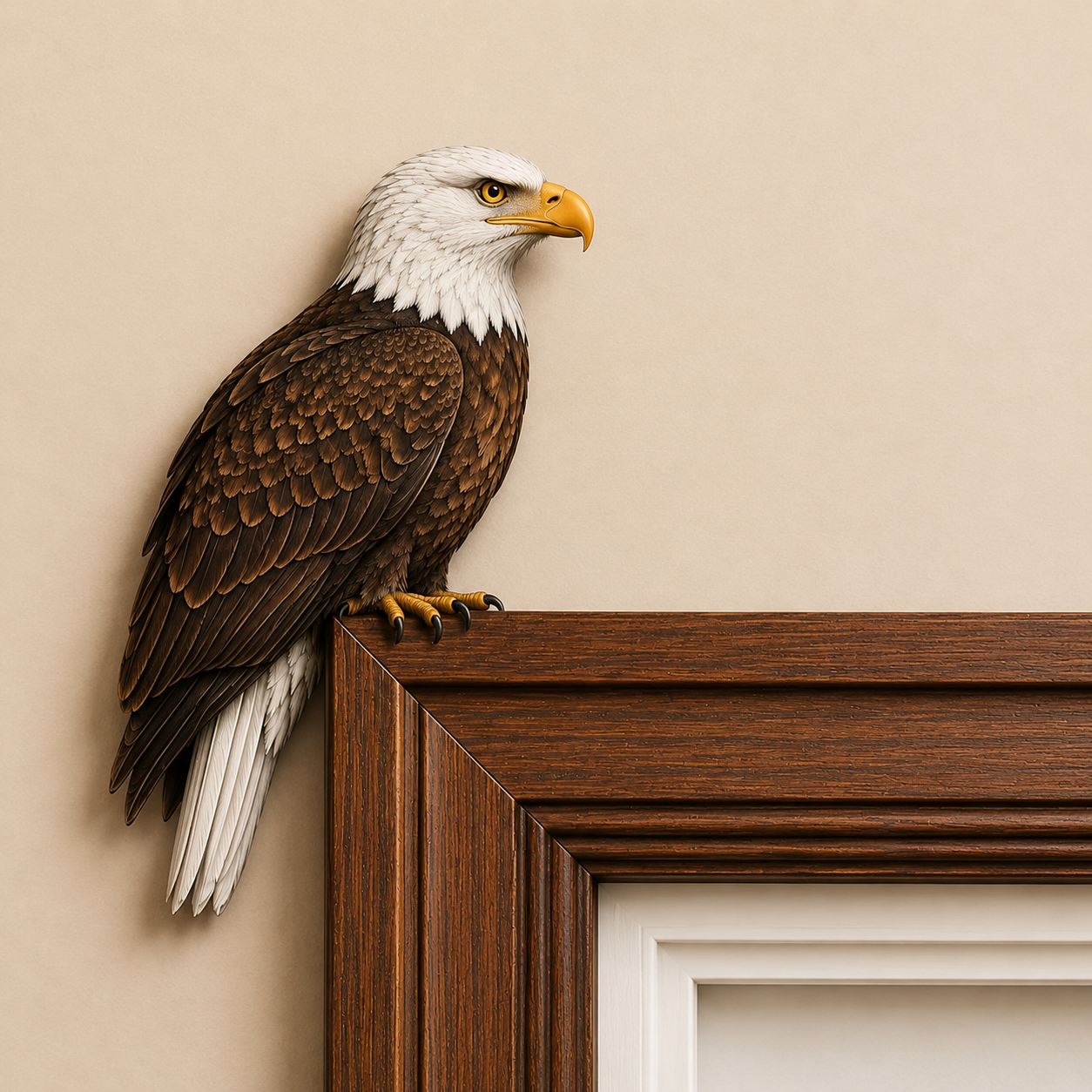 PerchPals – Wooden Bird Door Topper