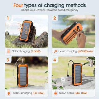 SolarPeak – Solar & Hand-Crank Emergency Power Bank
