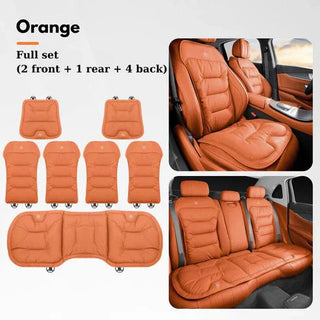 CushySeat – Skin-Friendly, Dirt-Repellent PU Leather Car Seat Cushions