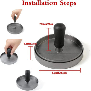 PattyPro – Stainless Steel Burger Patty Press for Uniform Burgers Every Time