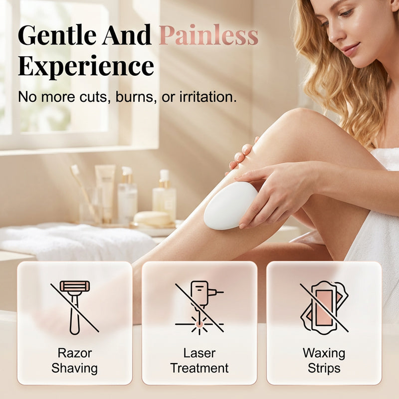SilkStone – Painless Crystal Hair Eraser with Protective Cover