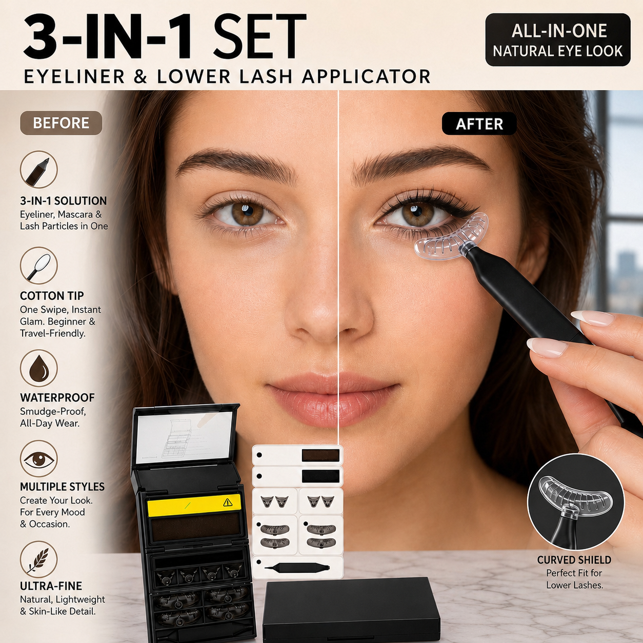 LashStamp – 🥳🥳💋🔥 3-in-1 Eyeliner and Lower Lash Stamp Kit