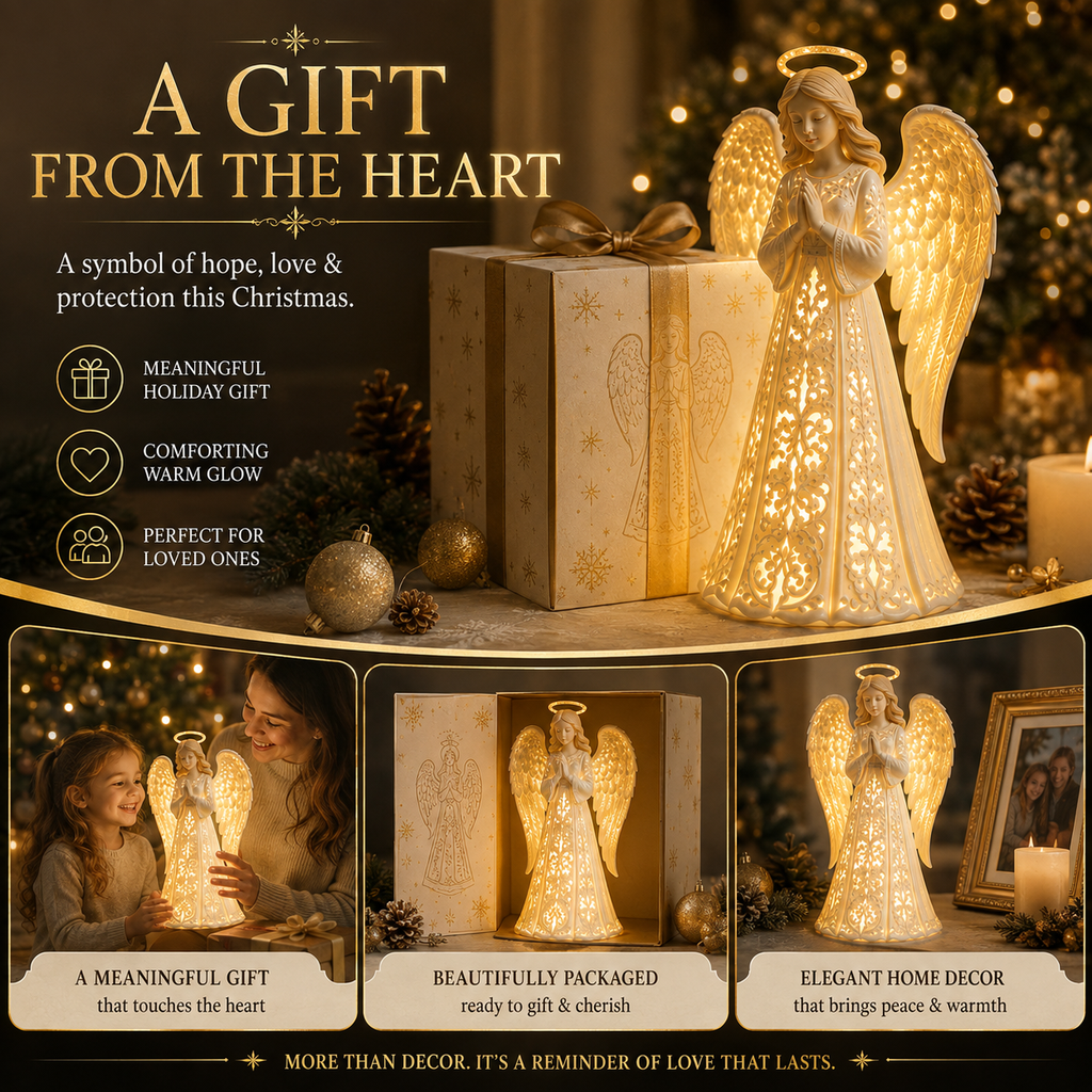 ✨ HaloGlow – Angel Christmas Guardian Light, A Symbol of Hope, Love & Protection