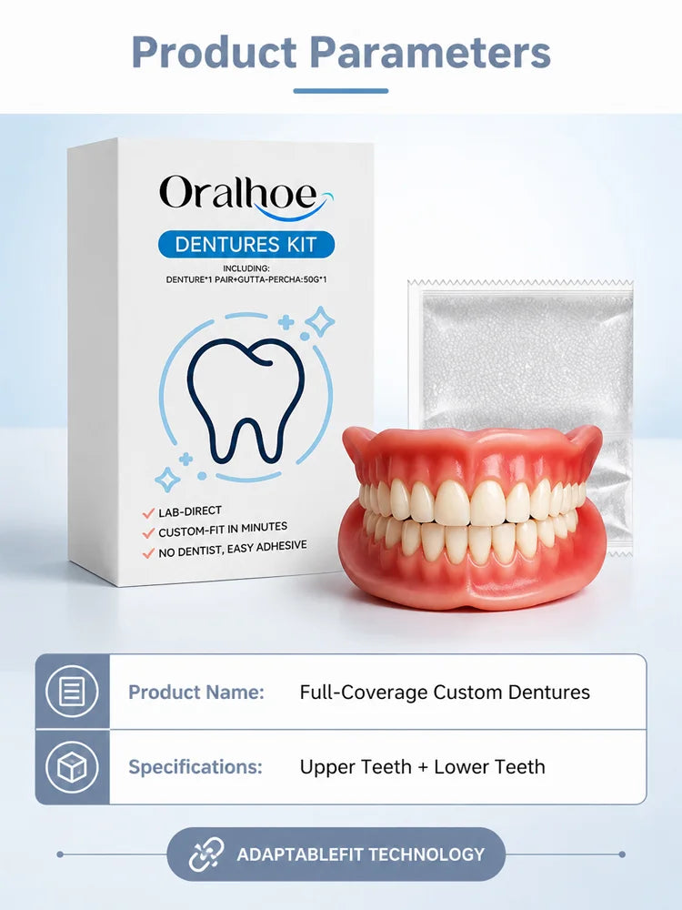 SmileRestore – Natural-Looking Full Dentures You Custom-Fit at Home in Minutes