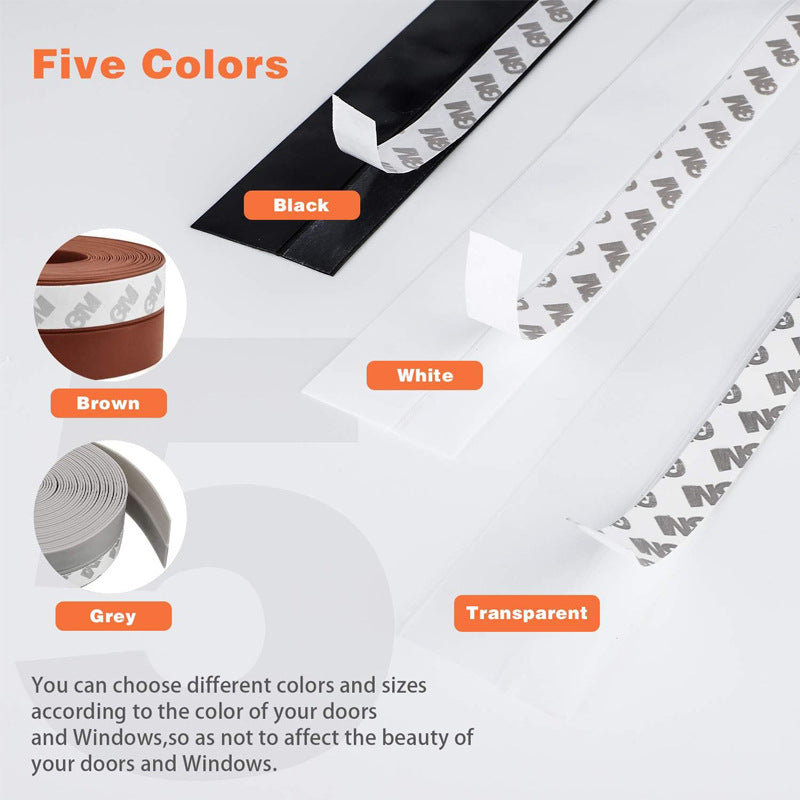 DraftSeal – 16.4 ft Adhesive Weather Strip for Doors & Windows