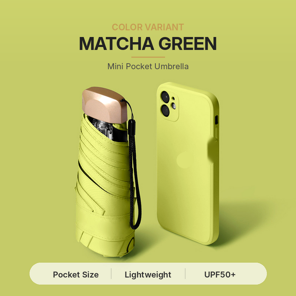 PocketHalo – Mini UV Capsule Umbrella with UPF50+ Sun Protection