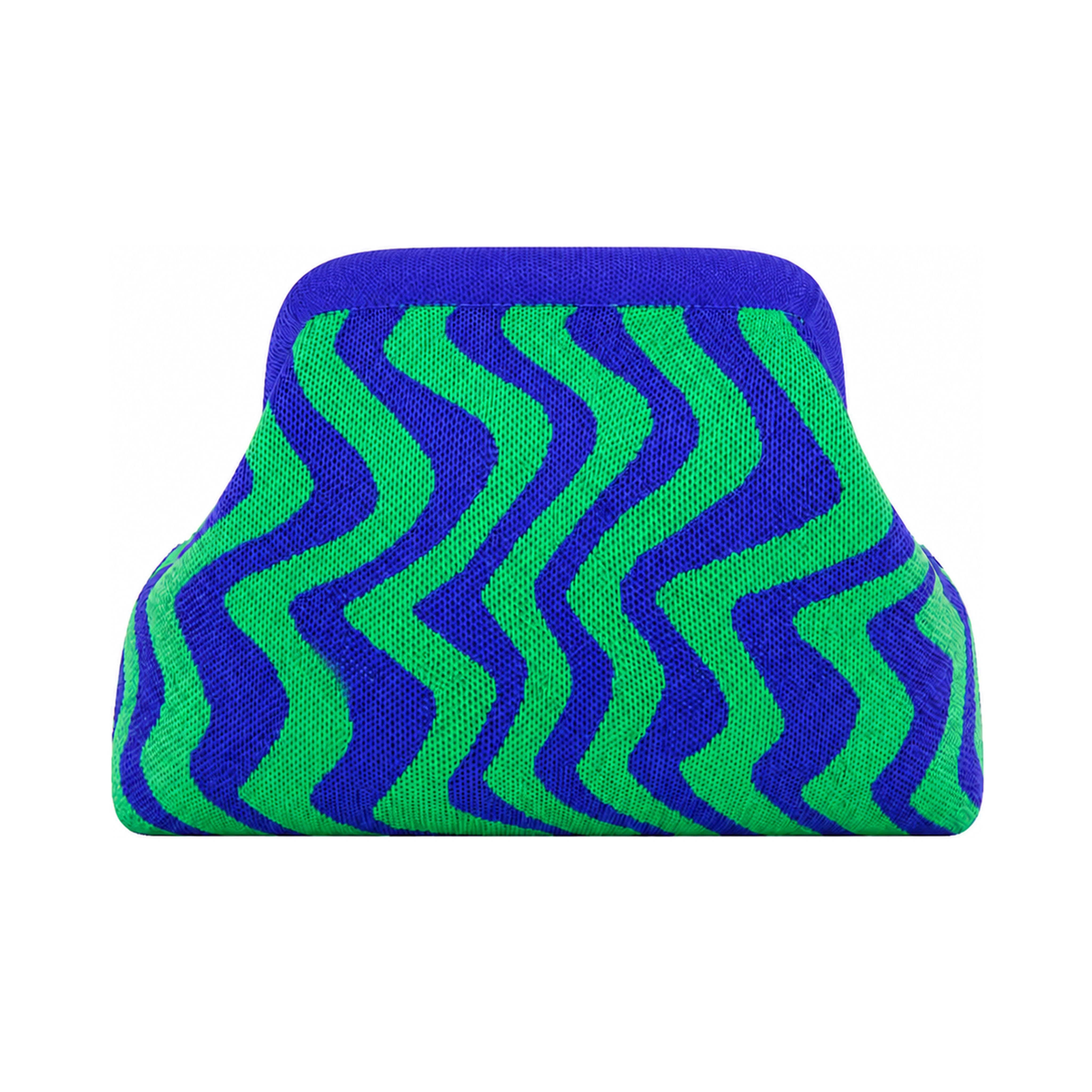 SnapKnit – Snap-Shut Knitted Makeup Bag with Wide Opening