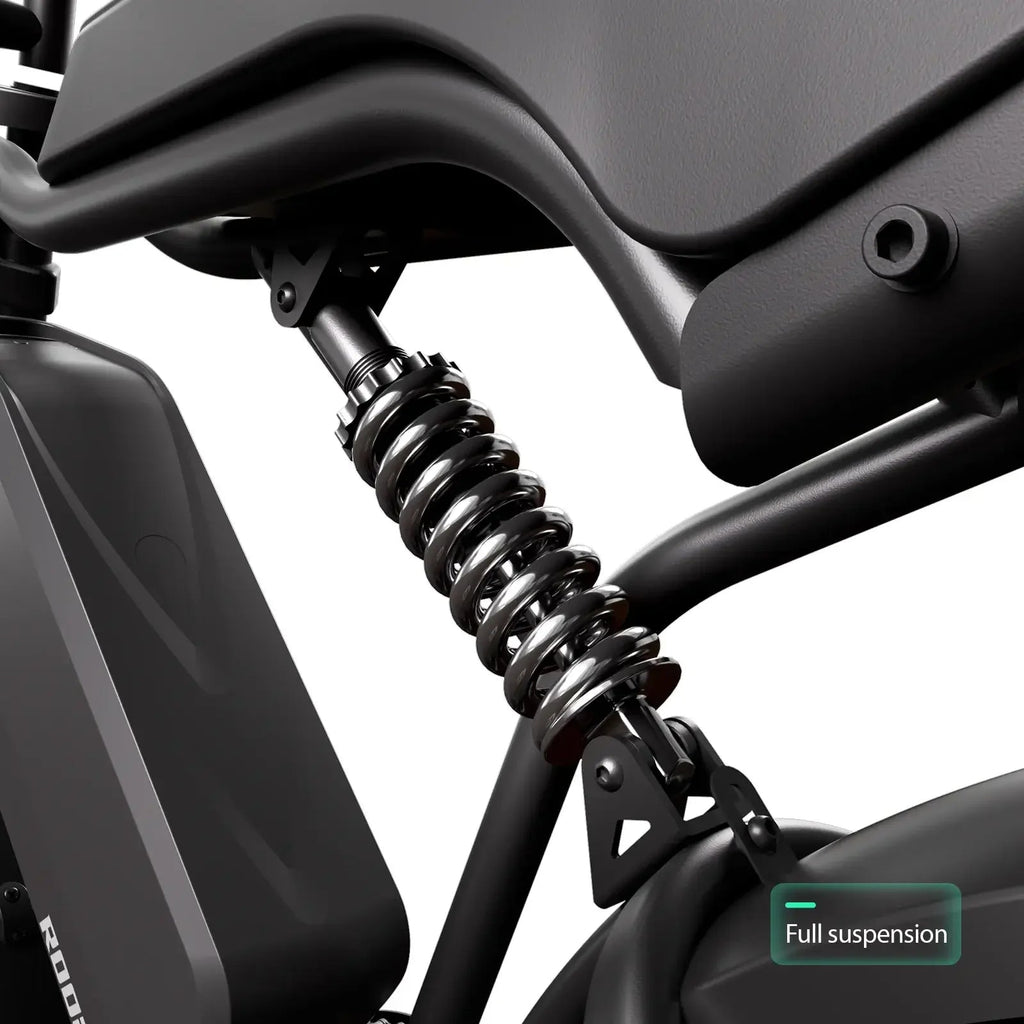 TrailThunder – 1500W Full-Suspension Moped-Style Electric Bike with 20" Fat Tires