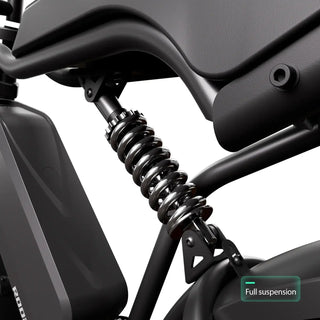 TrailThunder – 1500W Full-Suspension Moped-Style Electric Bike with 20" Fat Tires