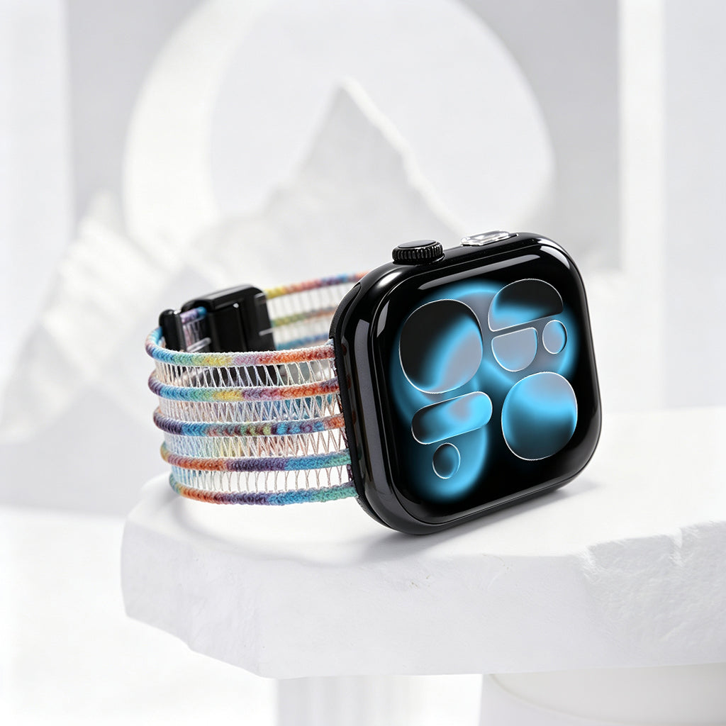 AiryWeave – Breathable Fishnet Silk Band for Apple Watch