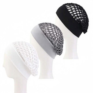SnoozeCrown – 3-Piece Stretchy Wide-Edge Sleep Bonnet Set for Nighttime Hair Care & Beauty💤