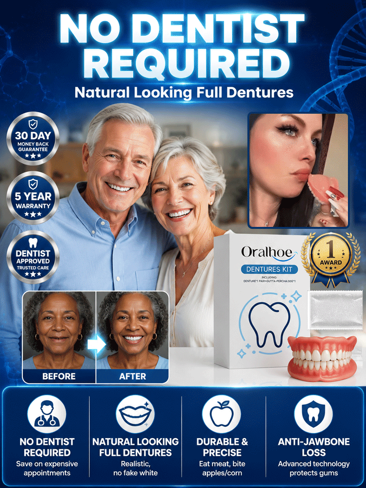 SmileRestore – Natural-Looking Full Dentures You Custom-Fit at Home in Minutes