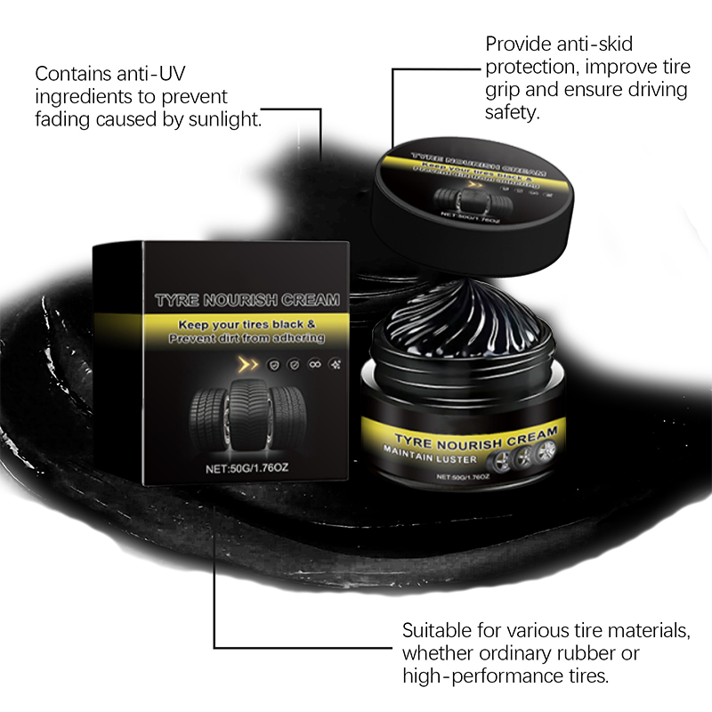 ✨ GlossGrip – Tire Wax That Restores Black Gloss, Blocks UV & Repels Dirt 🚗