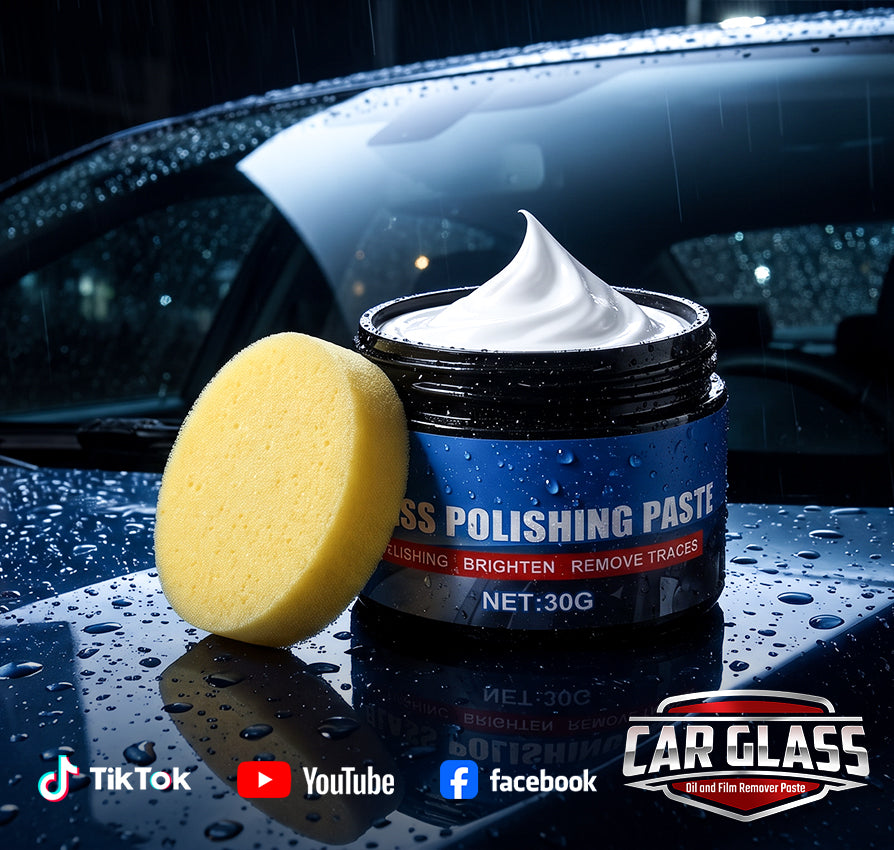 🔥GlassClarity – Car Glass Oil Film Remover & Rain-Repelling Paste🚗