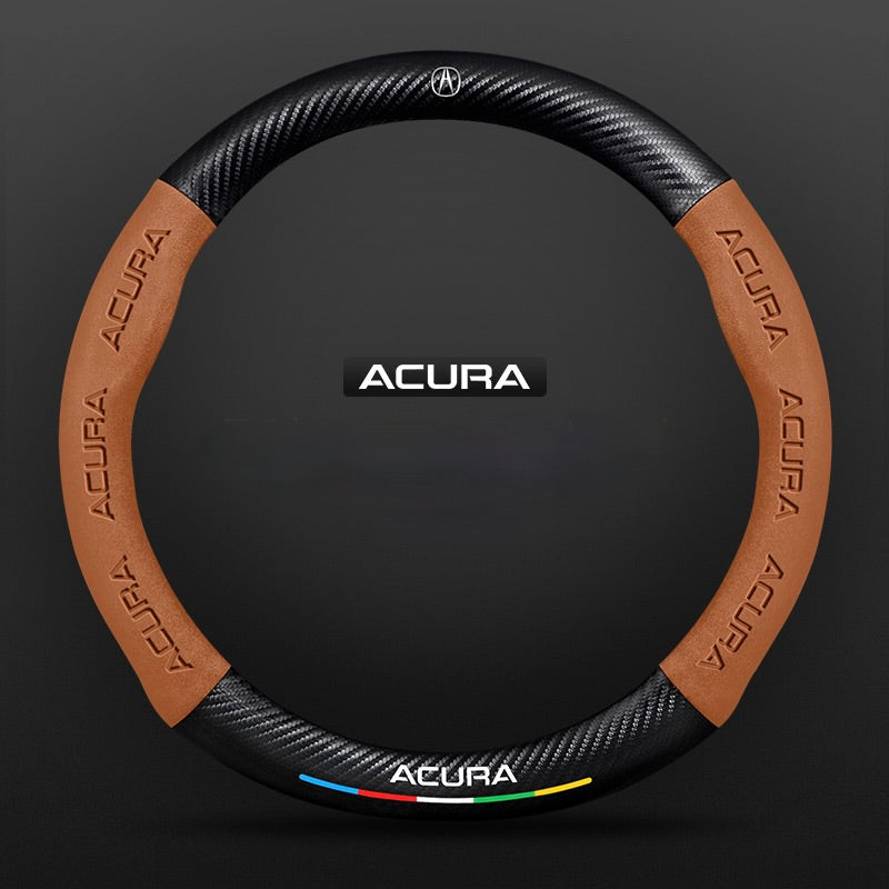 SuedeGrip – Carbon Fiber Suede Steering Wheel Cover, Anti-Slip & Wear-Resistant