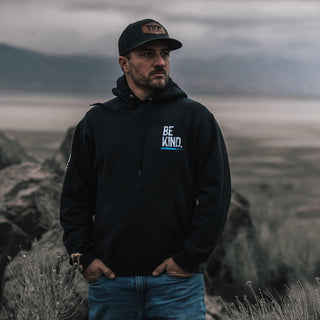 KindBattle – Be Kind Fleece Hoodie with “Everyone You Meet Is Fighting a Battle” Back Print