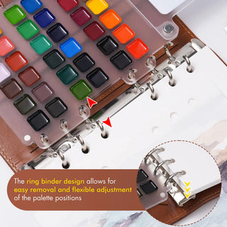 WanderPalette – Ring-Bound Watercolor Travel Set with Cotton Paper