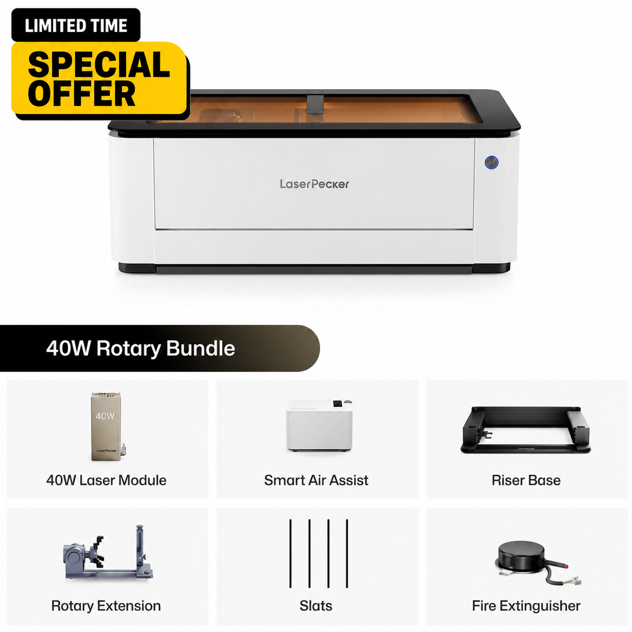 LaserCraft – LaserPecker LX2 All-in-One Laser Cutter