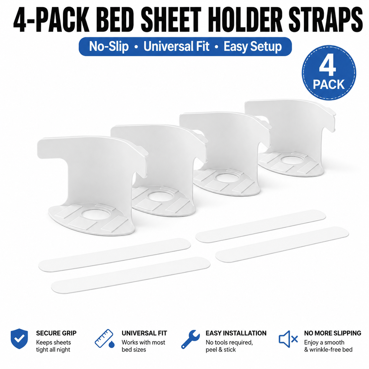 SheetLock – Locking Fitted Sheet Corner Holders