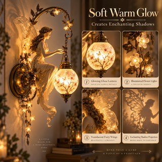 BlossomSprite – ⏰🧚✨ Enchanted Fairy Blossom Lantern Wall Light 🌸🏮