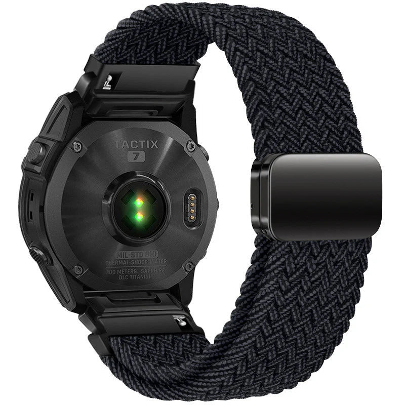 MagWeave – Magnetic Buckle Stretch Nylon Band for Garmin QuickFit 20/22/26mm