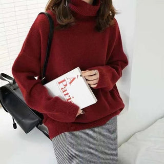 CommuteCozy – Women's Cashmere Turtleneck Sweater