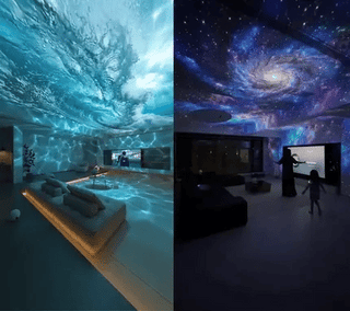 NebulaDome – 360° Smart Holographic Galaxy & Ocean Night Light Projector