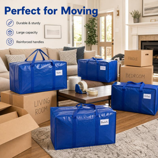 MoveVault – Six Extra-Large Reusable Moving & Storage Bags