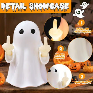 GrudgeGlow – Middle Finger Ghost Wall Night Light