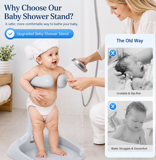 SplashSteady – Adjustable Baby Standing Bath Support Stand