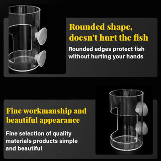 FeedDock – Clear Aquarium Feeding Ring and Tray with Suction Cups