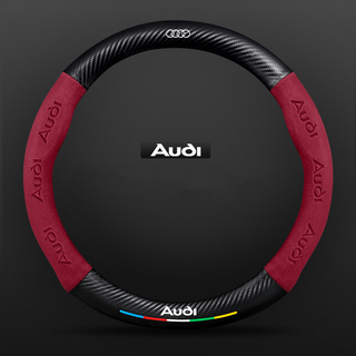 SuedeGrip – Carbon Fiber Suede Steering Wheel Cover, Anti-Slip & Wear-Resistant