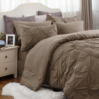 ☁️ CloudPleat – All-Season Pintuck Comforter Set