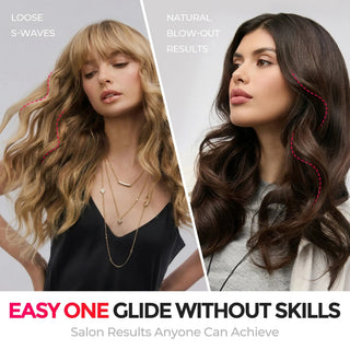 CurlShift – 2-in-1 Adjustable-Barrel Hair Straightener & Curler with Cool Airflow