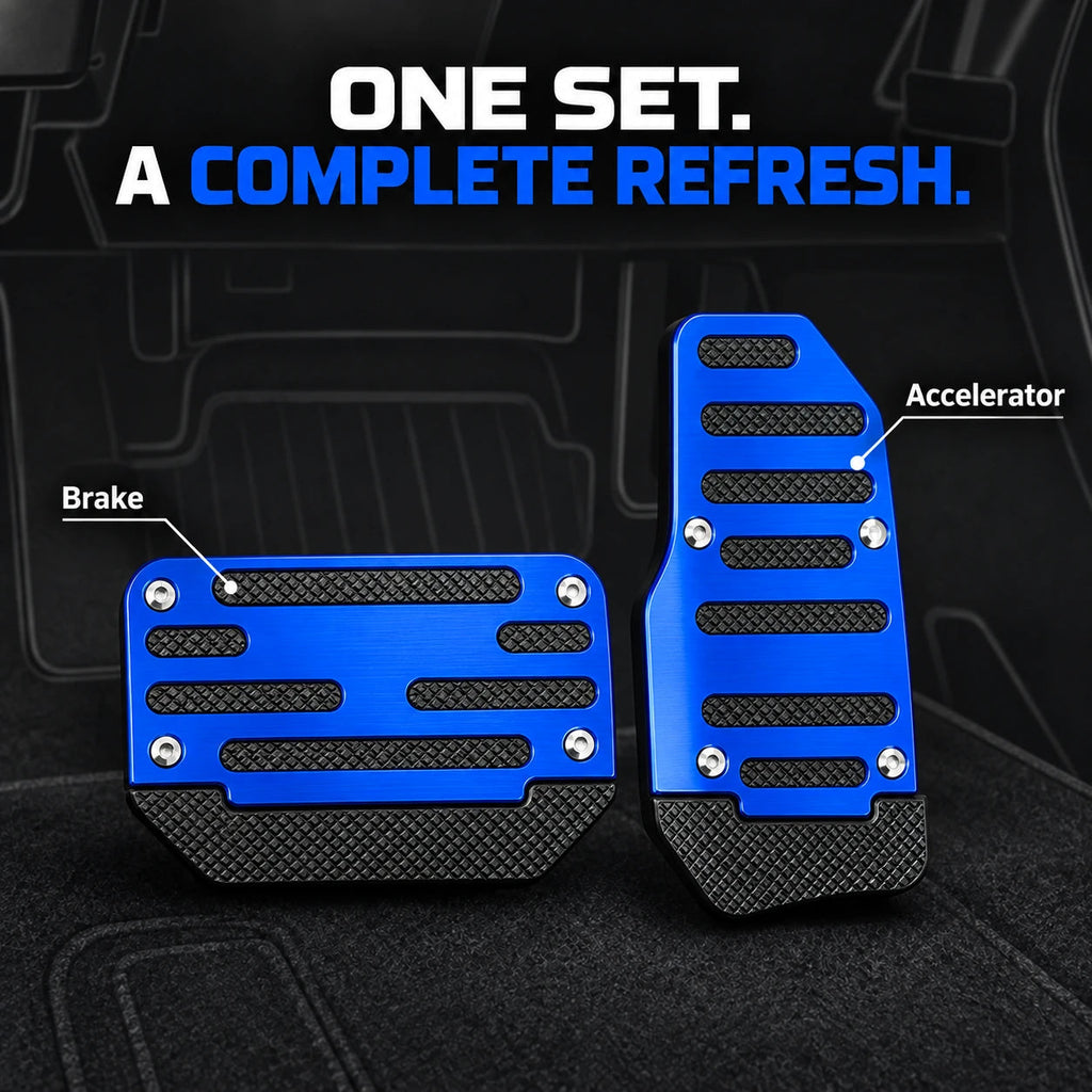 Matching brake and accelerator pedal covers for automatic cars