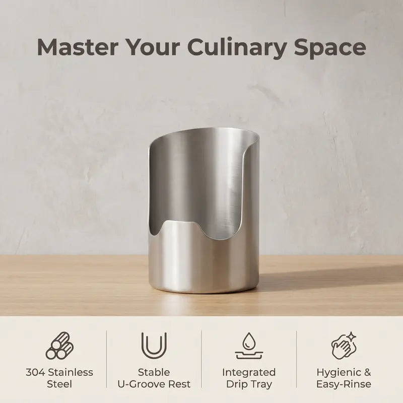 SteelNest – Stainless Steel Utensil Organizer