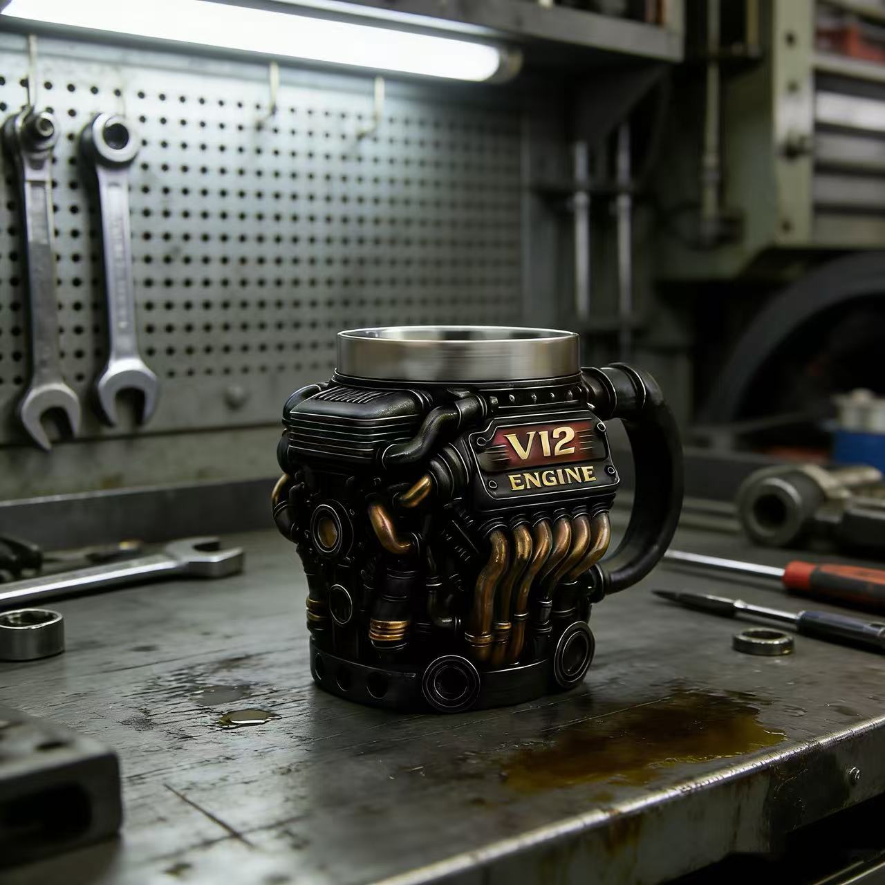 TorqueMug – Engine-Inspired Coffee Mug for Car Enthusiasts