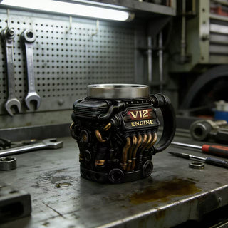 TorqueMug – Engine-Inspired Coffee Mug for Car Enthusiasts